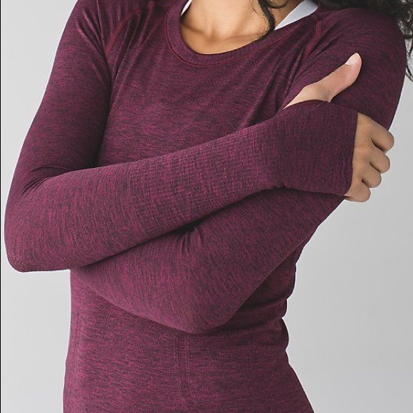 LuluLemon Maroon long sleeve top - Picture 1 of 4